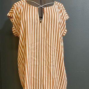 Express orange and white tunic size XL